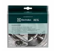 Veļas, trauku mazgājamās mašīnas tīrīšanas līdzeklis AEG / Electrolux (6×50 g)