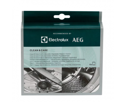 Veļas, trauku mazgājamās mašīnas tīrīšanas līdzeklis AEG / Electrolux (6×50 g)